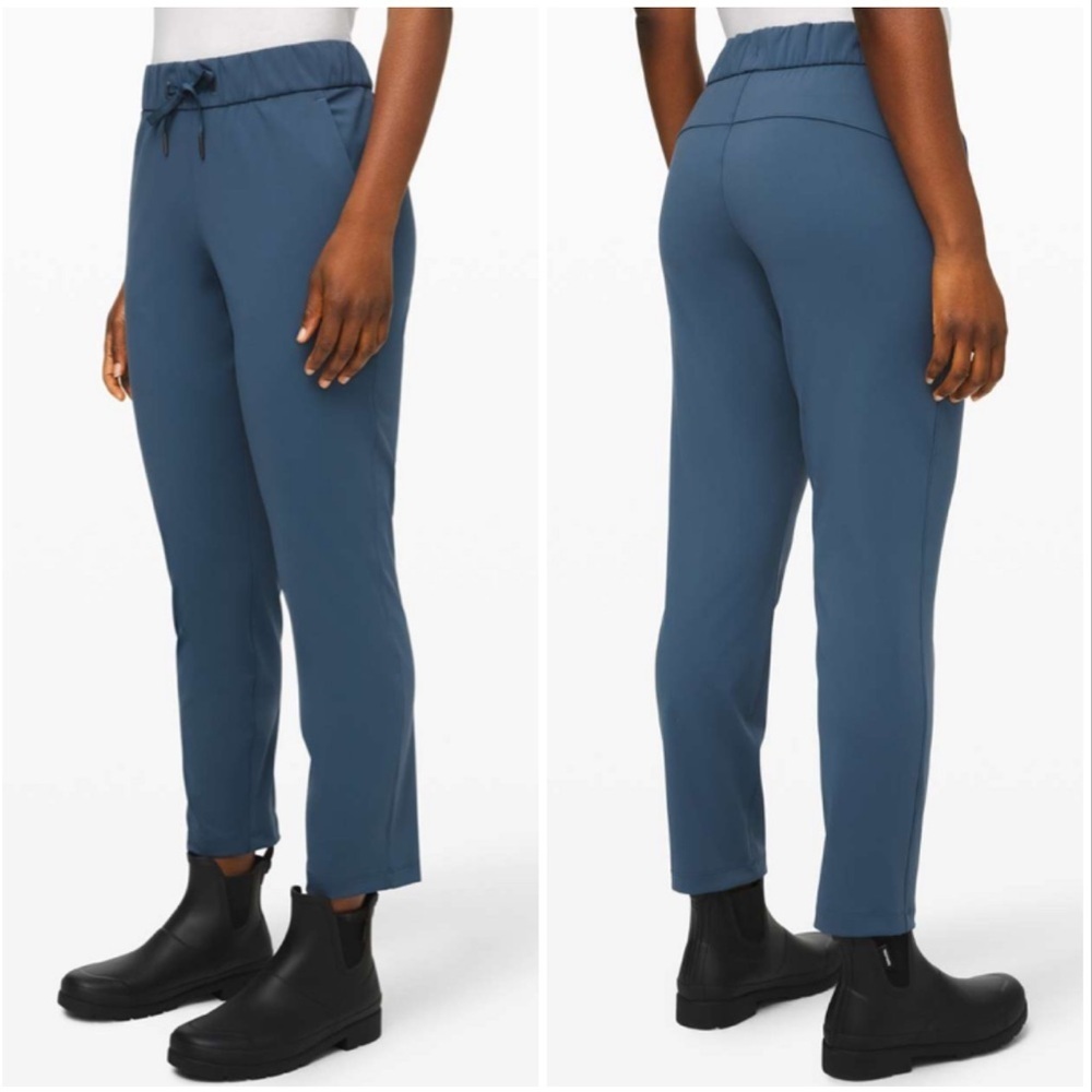 Lululemon On the Fly 7/8 Pant Code Blue Size 4 W5BPNS